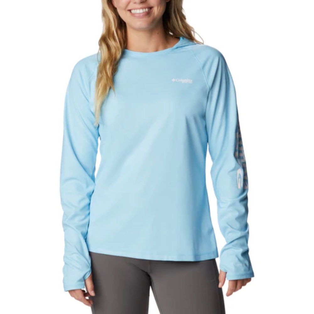 Columbia Sportswear PFG Tidal Deflector Hoodie in Deep Marine